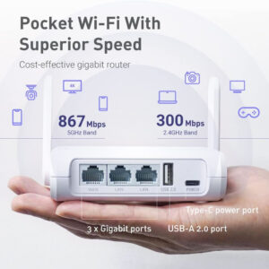 GL.iNet GL-SFT1200 (Opal) VPN Travel WiFi Router