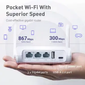 GL.iNet GL-SFT1200 (Opal) VPN Travel WiFi Router