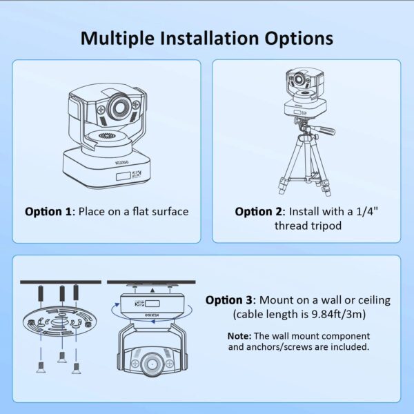 NexiGo N990 4K PTZ Webcam for Live Streaming