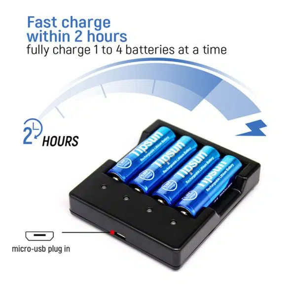 Online rechargeable deals battery with charger