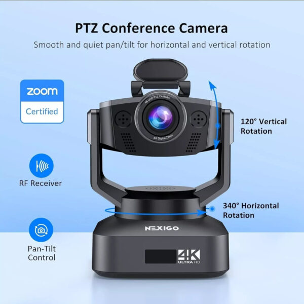 NexiGo N990 4K PTZ Webcam for Live Streaming